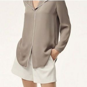 Aritzia Babaton Rena Shirt Blouse XXS